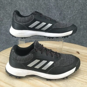Adidas Shoes Womens 8.5 Tech Response Golf Cleats Black Spikes Low Top FW6322 - Picture 1 of 16