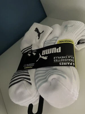 Puma 6 pares de calcetines corte redondo talla 5-9,5 nuevos Foto 1 de 4