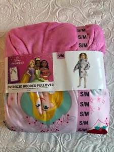 Disney Princess Oversized Hooded Pullover Pink Size S/M Small Medium New NWT - Picture 1 of 6