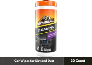 Armor All Car Cleaning Wipes For Automotive Interior Clean Unscented (30 Count) - Picture 1 of 3