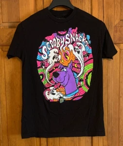 Men's Scooby-Doo Short Sleeve Black Cotton T-Shirt Tag Size M - Picture 1 of 4