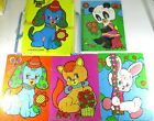 Puzzle Set 4 Assorted Puzzles Made in Japan CI-356 Thick Cardboard.