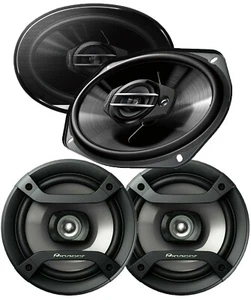 2x Pioneer TS-G6930F 6x9" 3-Way 400W + 2x SP165 6.5" 200W 2-Way Car Speakers - Picture 1 of 5
