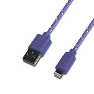 Woven Fabric Braided USB Data Sync Cable charger FOR iphone X 8 7 6 5S FOR nano - Picture 1 of 22