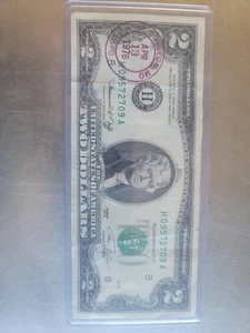 US $2 Federal Reserve Note 1976 Two Dollar Bill w/ Stamp Postmark Apr. 13, 1976 - Picture 1 of 7