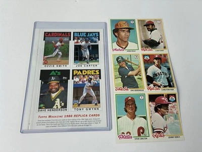 1978 Topps Dynamite Magazine Panel and 1991 Topps Magazine (1986)  Replica Panel - Image 1 of 4