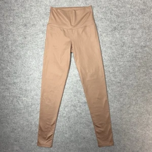 Offline by Aerie Leggings Größe Small hoher Bund glänzend metallic beige braun 4707-932 - Bild 1 von 4