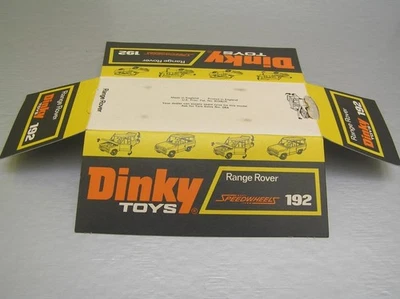 Dinky Toys 192 Range Rover Original very rare late version box plinth - Image 1 of 3