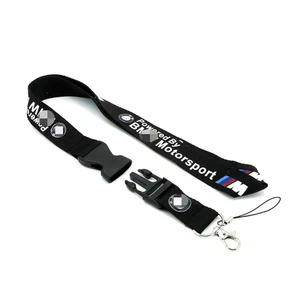 Motorsport/Black Lanyard Neck Strap Key Chains Cell Phone Keyring For BMW M - Picture 1 of 2