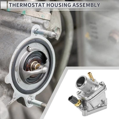 Conjunto de carcasa de termostato de refrigerante de aluminio apto para Volvo C70 S60 V70 XC70 S80 Foto 1 de 4