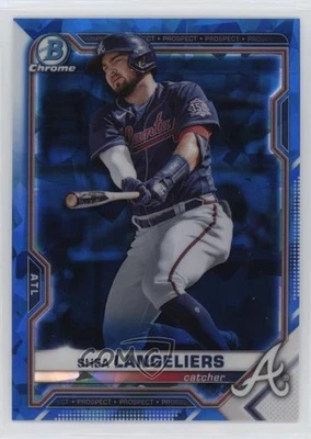 2021 Bowman Chrome Sapphire Edition Chrome Prospects Shea Langeliers #BCP-157 - Image 1 of 2