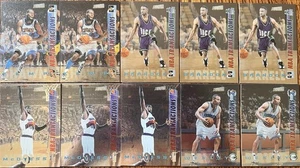 (10) 1997-98 Stadium Club NBA TRANSACTIONS Shawn Kemp, David Wesley++ - Picture 1 of 2