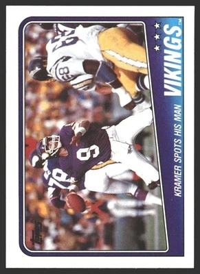 Vikings Team Leaders - Tommy Kramer #146 1988 Topps Minnesota Vikings - Image 1 of 2