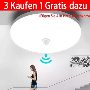 36W LED Deckenlampe Mit Bewegungsmelder Sensor Deckenleuchte Flurlampe Lampe DHL - Bild 1 von 19