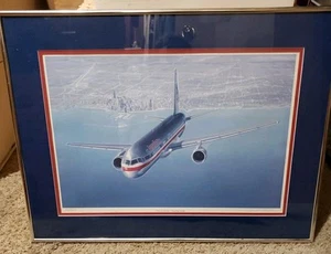 Douglas Nielson 1994 Signed Print 80/250 "Pride Of America" Departing Chicago - Picture 1 of 12