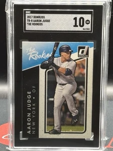 2017 Panini Donruss The Rookies #TR-8 Aaron Judge RC Yankees MVP SGC 10 GEM MINT - Foto 1 di 3
