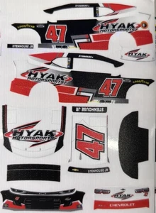Custom 2025 Ricky Stenhouse #47 Hyak 1/64 Scale NASCAR Peel & Stick Decals - Bild 1 von 1
