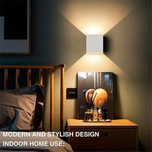 Modern 6W LED Wall Light Square Lamp Sconce Indoor Room Hallway Wall Sconce Lamp - Picture 1 of 16