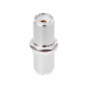 UHF SO239 Female To Female Jack Panel Mount Adapter Connector Straight Coupler - Picture 1 of 6