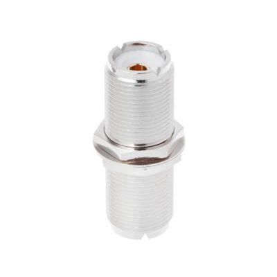 UHF SO239 Female To Female Jack Panel Mount Adapter Connector Straight Coupler - Image 1 of 4