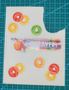 Vintage 1980's Hallmark stickers Life Savers Candy - Picture 1 of 4