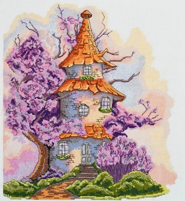Abris Art AB-187 Cross Stitch Kit Magic House, Needlepoint Kit, DIY Craft Kit - Image 1 of 4