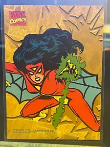 2024 Finding Unicorn Marvel Comics Universe Evolution Gold #119 Spider-Woman/100 - Picture 1 of 3