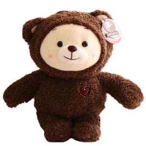 Divano orsacchiotto rubino cervo orsacchiotto 25/38 cm casa letto bambole peluche - Foto 1 di 11
