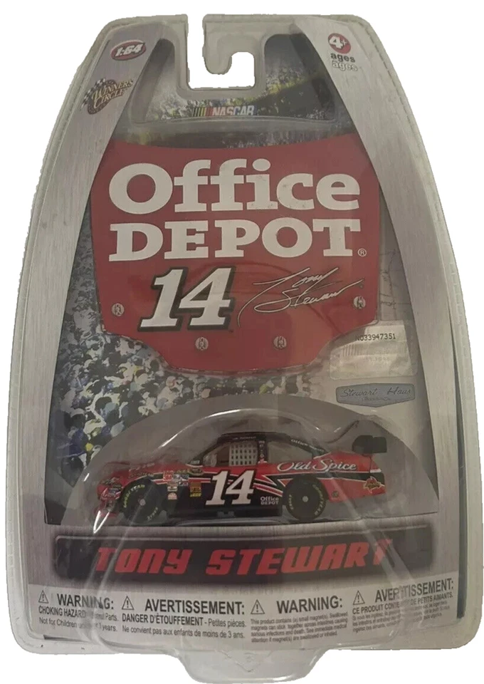Winners Circle 2009 Tony Stewart #14 Office Depot  & Magnet Hood 1/64 FREE SHIP! - Image 1 of 1