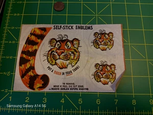 VINTAGE TIGER SET TEXTURED Sticker / Decal RACING ORIGINAL OLD STOCK - Picture 1 of 2