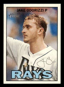 2016 Topps Heritage Gum Stain #429 Jake Odorizzi Rays SP - Picture 1 of 2