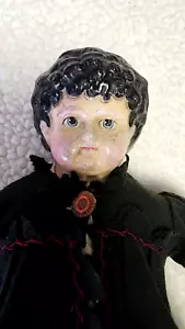 antique papier mache doll early and original - Picture 1 of 24