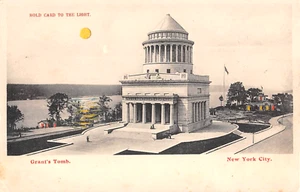 c.1905 Hold to Light Grant's Tomb Manhattan NY post card Koehler - Picture 1 of 2