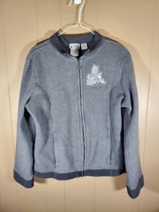 Chaqueta polar Disneyland Resort Winnie The Pooh talla pequeña mujer gris cremallera completa - Imagen 1 de 4