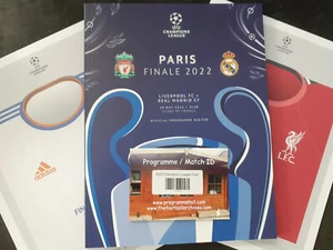 2022 CHAMPIONS LEAGUE FINAL PROGRAMME LIVERPOOL V REAL MADRID - In Stock - Picture 1 of 4