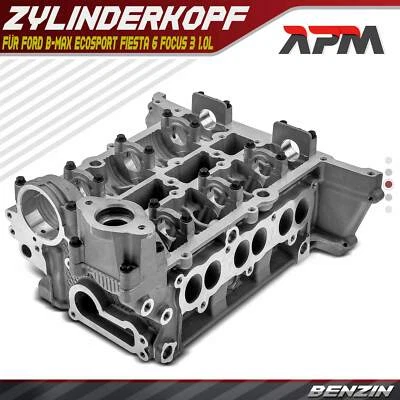 Zylinderkopf für Ford B-Max C-Max 2 Ecosport Fiesta 6 Focus 3 Mondeo Tourneo 1.0 - Bild 1 von 4