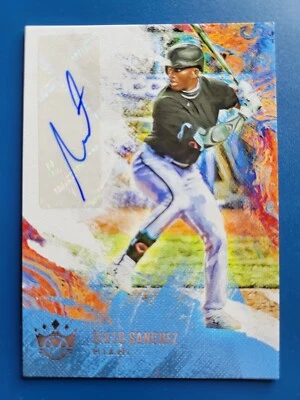 Sixto Sanchez 2021 PANINI DIAMOND KINGS SIGNATURES AUTO #DKS-SS TAMPA BAY RAYS! - Image 1 of 2