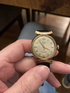 Vintage Elgin Shockmaster Bowtie Lugs 10K Gold Filled Automatik Herrenuhr - Bild 1 von 6