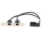 Mini PCI-E Ethernet Networks Card Adapter Gigabit Dual RJ45 Port For 8 GF0