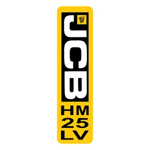 JCB HM25LV Gun Sticker Decal Hydraulic BEAVER Pack 220mm X 60mm - Picture 1 of 1