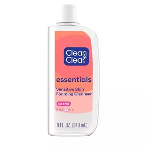 Clean & Clear Essentials Foaming Facial Cleanser Oil-Free Daily Face Wash - Picture 1 of 10