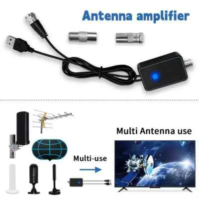 Rafforzatore Amplificatore di Segnale Digitale HD 30dB USB per Smart TV via Cavo - Immagine 1 di 4