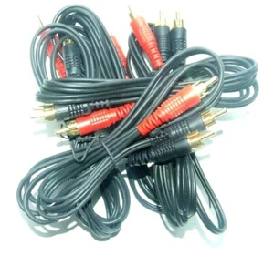 RCA 1X2 AUDIO CABLE EXTENSION MALE 1.5 METERS KIT 5 PIECES - Picture 1 of 1