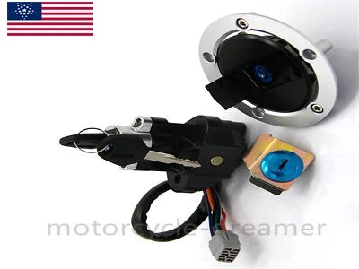 Ignition Switch Lock Fuel Gas Cap Key Set Fit Suzuki GSX650F Katana 650 2008-11 Foto 1 de 4