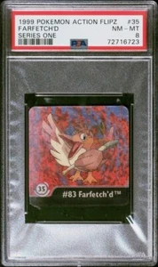 1999 Pokemon Action Flipz Series One #35 Farfetchd PSA 8 NM-MT - Bild 1 von 2