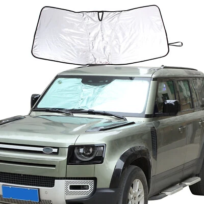 Складной солнцезащитный козырек на лобовое стекло защита от ультрафиолета для Land Rover Defender 2020-2024 - Изображение 1 из 4
