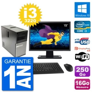 PC tour DELL 7010 Bildschirm 19 " Intel i3-3220 RAM 16Go Scheibe 250Go Windows - Bild 1 von 3