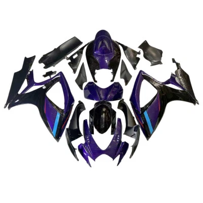 Purple Black Fairing Kit For Suzuki GSXR600 GSXR750 2006 2007 Injection Bodywork - Image 1 of 4