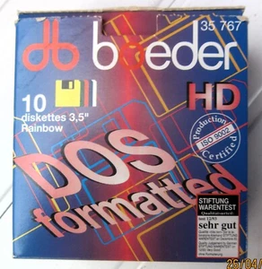 Disketten 3,5 Zoll 1,44 MB / 10 Stück / Boeder - Afbeelding 1 van 17