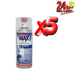 5 X AEROSOL SPRAYMAX 680061 2K BRILLO CAPA TRANSPARENTE 400ML - COMBUSTIBLE RESISTENTE GASOLINA - Imagen 1 de 1